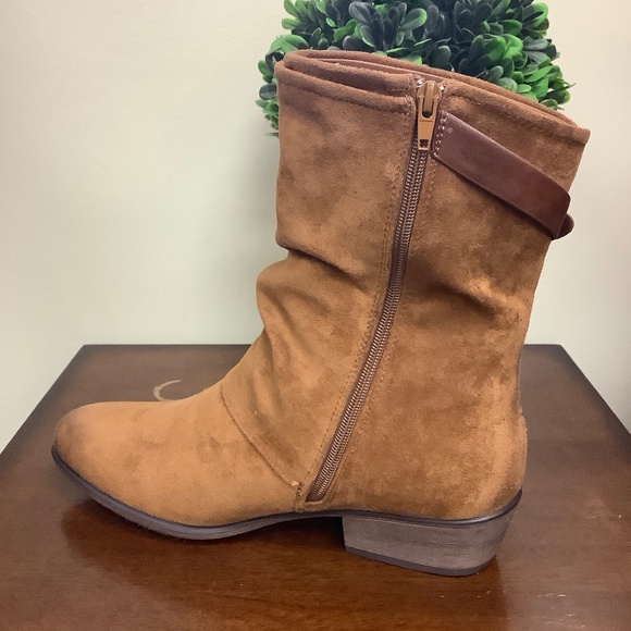 Pierre Dumas Buckle Suede Booties - Picture 3 of 5